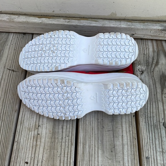 LIKE NEW- CONVERSE ALL STAR Hi-Top RED Lugged Sneakers Size M8.5/W10.5 - Picture 9 of 13